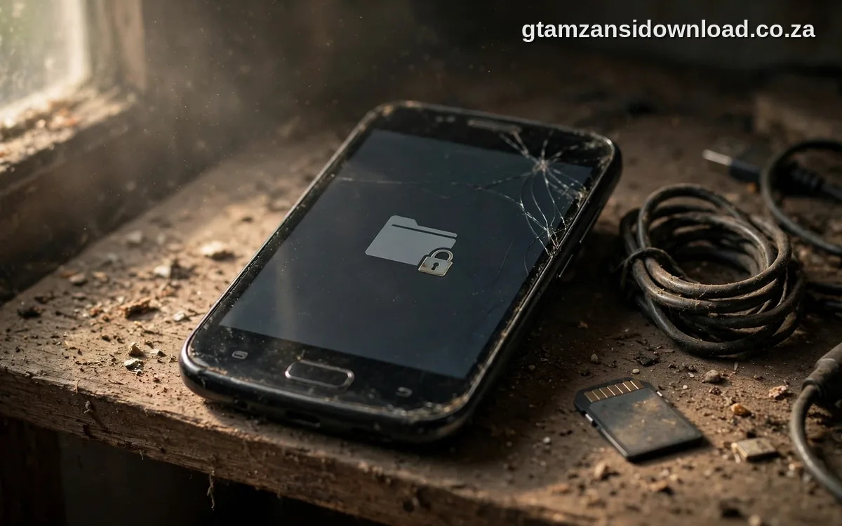 an older gta mzansi archive asking for its password in zarchiver